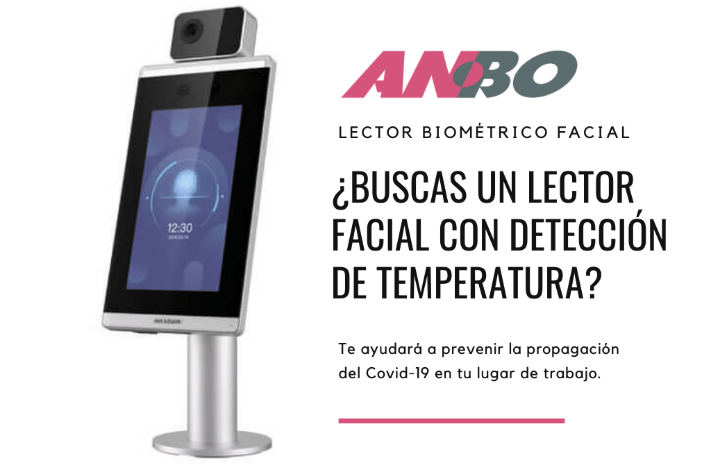 Lector facial con detector de temperatura
