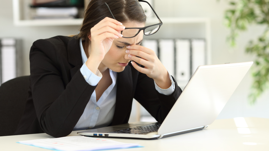Las lesiones más frecuentes que sufren los trabajadores de oficina