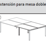 Pantalla divisoria mesa doble I.pop Anbo Suministros, especialistas en venta de mobiliario de oficina en Barcelona