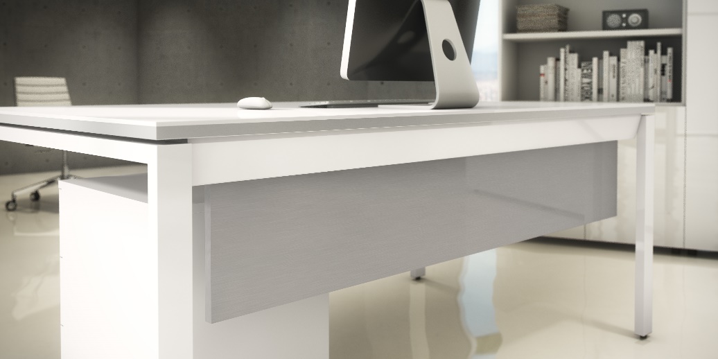 Inicio • Pasacables rectangular con cepillo para mesa de oficina