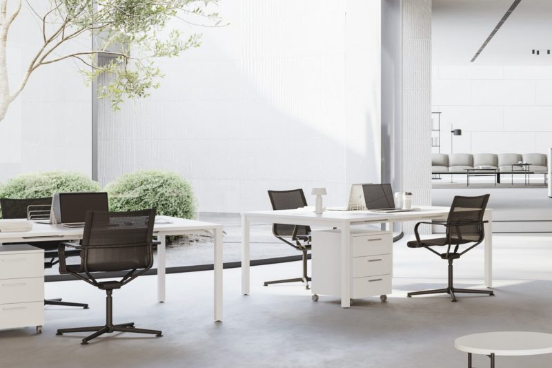 Mesa de oficina Nova Plus doble, la mejor opción para maximizar la productividad en tu espacio de trabajo